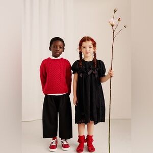 Simone Rocha H&M collection kids girl black dress